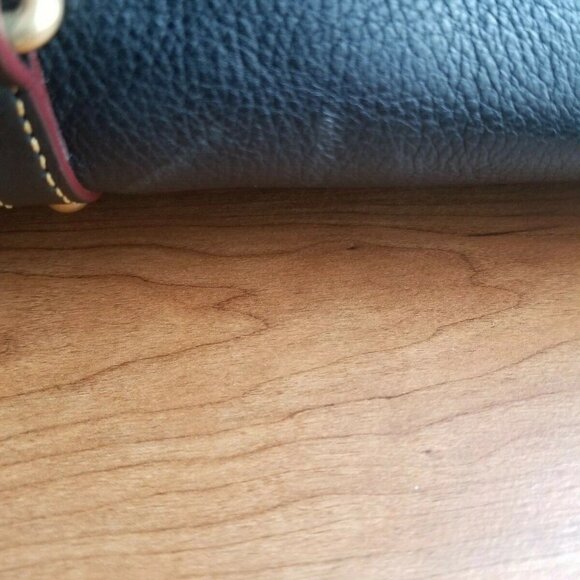 DOONEY & BOURKE FLORENTINE MICRO SATCHEL NAVY BLUE LEATHER - Picture 13 of 14